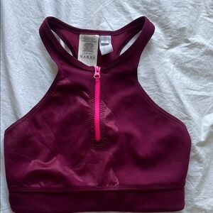 Adidas by Stella McCartney High-Neck Sports Bra - Deep Purple